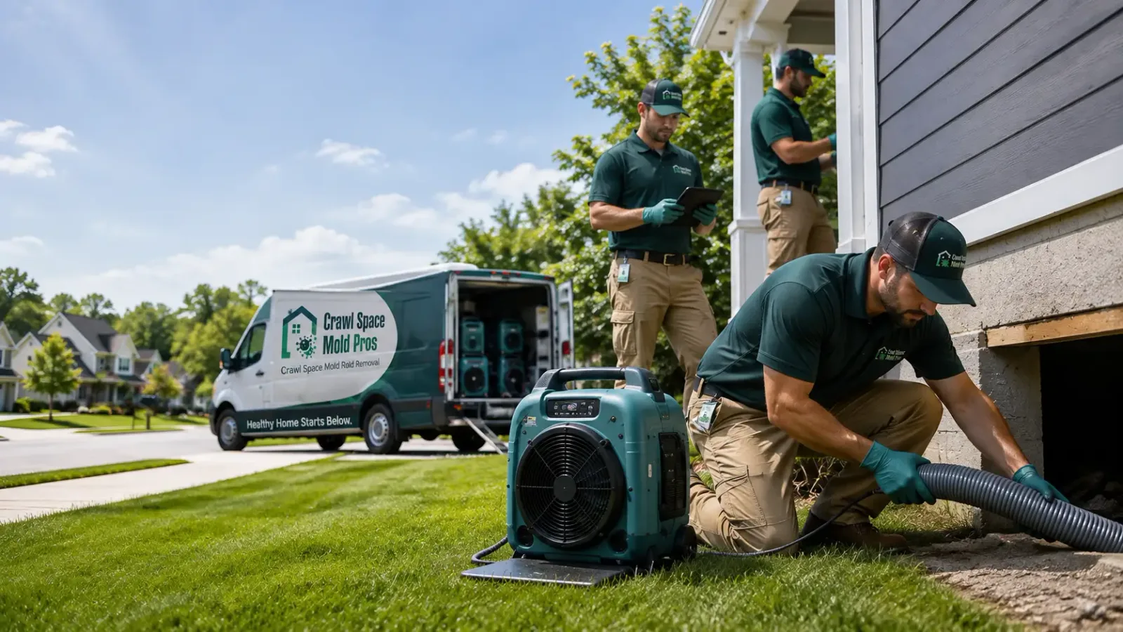 Crawl Space Mold Removal in Norfolk, MA